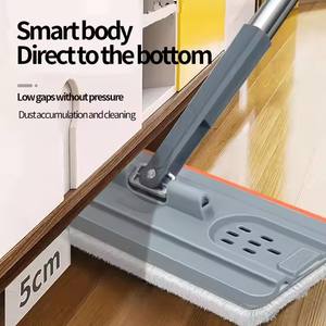 Заводская оптовая продажа, набор Плоских швабров для мытья пола, набор прочных металлических прямоугольных швабров из нержавеющей стали - Product Image 4