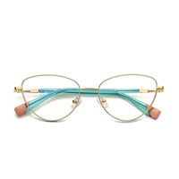 Doisyer 3020 Lunettes anti-lumière bleue en acier inoxydable à motif animal pour femmes