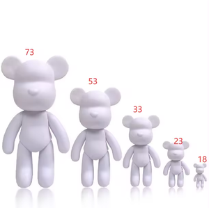 Bạo lực Gấu Trắng rắn gốm nghệ thuật thiết lập tự làm Acrylic bạo lực Acrylic đổ 3D GẤU chất lỏng sơn - Product Image 2