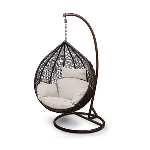 Chaises à bascule en forme d'œuf, mobilier suspendu en rotin pour jardin, Patio et extérieur, offre spéciale