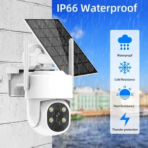 Produk sistem surya Nvr bertenaga Ptz <span class=keywords><strong>Ip</strong></span> Kit keamanan luar ruangan lampu Audio dua arah dan <span class=keywords><strong>2025</strong></span> rumah Kamera Cctv Wifi nirkabel