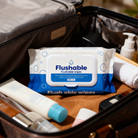 Lingettes pour peaux sensibles sans parfum, hypoallergéniques, à pH équilibré, jetables dans les toilettes