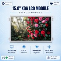 Módulo LCD TFT XGA de 15.0 Pulgadas BOE DV150X0M-N16, 1024x768 LVDS, 600cd/m2, Panel de Pantalla Industrial IPS de Alto Brillo, -20~70C