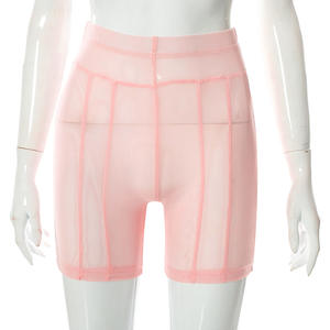 2022 le donne vedono attraverso <span class=keywords><strong>pantaloncini</strong></span> collant a vita alta in maglia bianca pantaloni legging <span class=keywords><strong>corti</strong></span> per le donne - Product Image 5