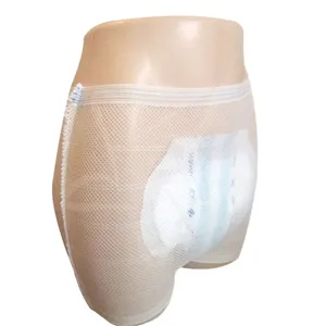 Vendas diretas de fábrica de atacado branco e azul descartável cueca boxers maternidade