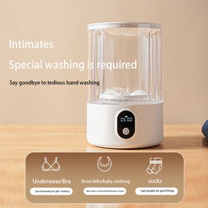 เครื่องซักผ้าขนาดเล็กแบบพกพาไร้สาย ชาร์จไฟได้ สะดวกสบาย สำหรับซักชุดชั้นใน เหมาะสำหรับหอพัก โรงงานโดยตรง - Product Image 6