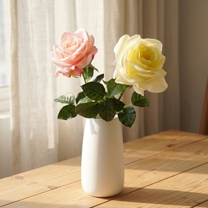 <span class=keywords><strong>Flores</strong></span> Artificiales al por Mayor con Tacto Real y Humectante, Rosa Artificial de Tallo Único Ocean Song - Product Image 1