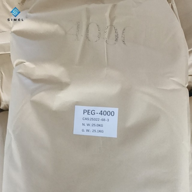 Hot Sale PEG4000 Powder PEG4000 Flakes Polyethylene Glycol 4000 Cas 25322-68-3 Polyethylene Glycol PEG 6000
