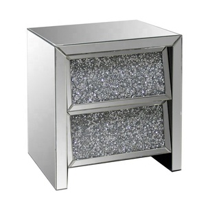 Bán Hot Sparkly Kim Cương 3 Ngăn Kéo Nhân Đôi Đầu Giường Bàn Cạnh Giường Ngủ - Product Image 6