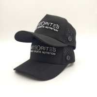 Casquette de baseball et de golf 5 panneaux sportive, imperméable et perforée, avec cadre à patch en TPU, réglable par fermeture snapback, en tissu Dobby Argyle, pour promotion d'entreprise
