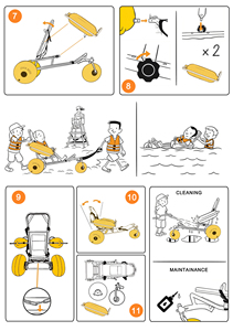 <span class=keywords><strong>Fauteuil</strong></span> roulant amphibie Ary Medical pour plage et <span class=keywords><strong>piscine</strong></span>, avec pneus ballon pour accès à l'eau et au sable - Product Image 4