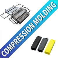 Moule de compression en caoutchouc silicone pour accessoires de protection de batterie de précision, outillage de fabrication pour le marché néerlandais