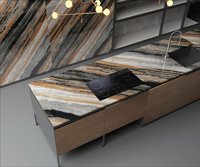 Revêtement intérieur en pierre fantaisie, dalle de pierre frittée polie, dalle décorative pour la rénovation de la maison, projet commercial