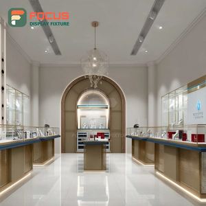 Système de présentation de bijoux minimaliste et exclusif, finition laminée, vitrine de comptoir pour centre commercial - Product Image 2