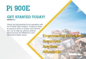 4W 마이크로 X선 튜브 및 5 인치 디스플레이가 있는 테라스 휴대용 합금 스크랩 금속 분석기 건 Pi900E - Product Image 5