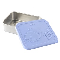 Boîtes à déjeuner pour enfants, boîtes à Bento étanches avec couvercles en Silicone