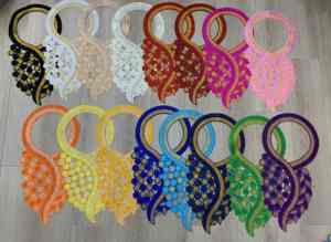 Оптовая продажа, Африканский воротник для одежды, высококачественный воротник для платья, дизайн шеи - Product Image 5