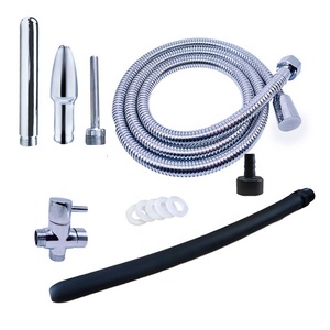 Huishoudelijke <span class=keywords><strong>Douche</strong></span> Adapter Metalen <span class=keywords><strong>Douche</strong></span> Klysma Voor Anale Vaginale Reiniging - Product Image 1