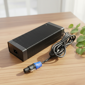 Cargador de Batería de Fosfato de Hierro y Litio de 14.6V19A Compatible con Scooter Eléctrico/Vehículo de Patrulla Lianyunda LYD361461900U con Certificación CE/FCC - Product Image 1