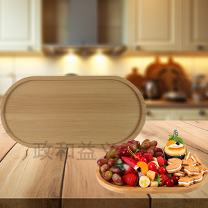 Bamboo hotel <b>trays</b>, home snack plates, barbecue plates, salad plates, wooden tableware, tea <b>trays</b>, <b>dinner</b> plates, fruit plates - Product Image 1
