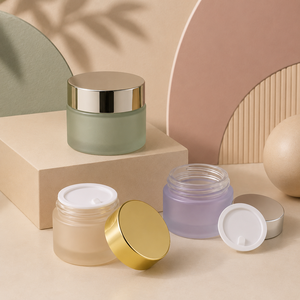 <b>Amber</b> UV-Protecting Cosmetic <b>Glass</b> Cream <b>Jar</b> 30g for Face Mask Skincare Storage Wholesale <b>Jar</b> - Product Image 4