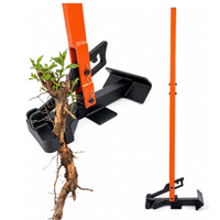 Extracteur de racines d'arbres JH-Mech à mécanisme à levier élevé, mâchoire en acier monobloc à prise sécurisée, construction anti-flexion pour l'arrachage complet des racines