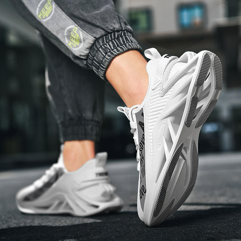 BAIRUILUN OEM Fashion Running Shoe for Men Luxury Sport Walking Shoes Male  Mens Casual Sports Shoes Tenis Trainer White Sneakers