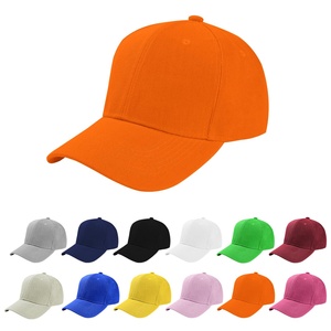 Casquette de baseball 5 panneaux orange 706 pour homme, style polo classique uni, réglable, sportive et décontractée avec broderie - Product Image 1