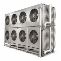 Évaporateur en acier inoxydable pour chambre froide IQF, refroidisseur d'unité, évaporateur personnalisé à l'ammoniac, chambre froide de plain-pied, refroidisseur d'air, capacité sur mesure