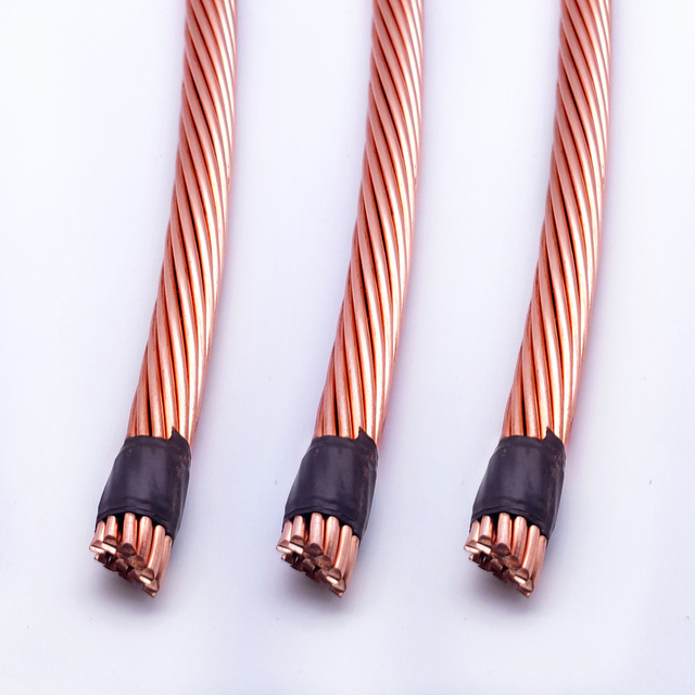 Earth Wire Power Cables Thhn Electrical Wire 99% Bare,bare Clad Steel Stranded Wire Bare Copper 500 Ft. 14 Awg Stranded Black