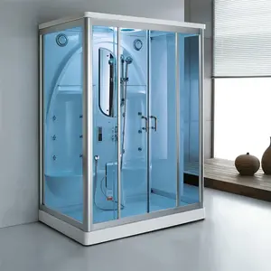 Steam Bath Shower White Arc Shower Room Standing Massage Luxurious Steam Shower Enclosure Suppliers With Automatic