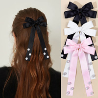 SASAACC petite perle fraîche arc épingle à cheveux fille doux Joker cheveux accessoires princesse thé haut Clip coiffure