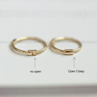 Boucles d'oreilles créoles minimalistes 9ct métal principal or 9k véritable or jaune massif mini boucles d'oreilles créoles pour fille garçon