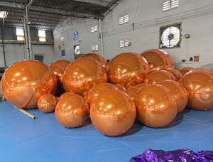 축제용 볼 풍선, 대형 반짝이는 화려한 PVC 풍선, 크리스마스용 풍선 거울볼 - Product Image 3