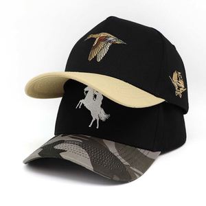 Casquettes de sport en denim vintage délavé, ajustables, à double boutonnage, avec boucle, logo personnalisé, non structurées, à calotte souple, style streetwear hip-hop baseball - Product Image 2