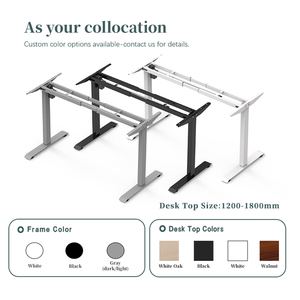2SACRHF2A Single Brushless Motor Double Crossbeam Design <strong>Adjustable</strong> Standing Desk Frame Electric Lift <strong>Table</strong> <strong>Adjustable</strong> <strong>Height</strong> - Product Image 6