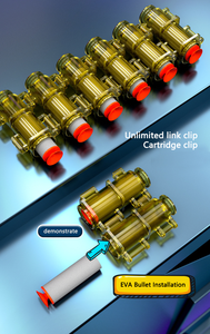 M416 carcasa eléctrica para lanzar disparo continuo pistola de juguete para niños simulación niño carcasa EVA para lanzar balas blandas - Product Image 5