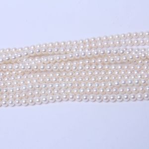 สร้อยคอไข่มุกน้ำจืดทรงกลม AAAAA แบบกึ่งสำเร็จรูป ขนาดต่างๆ 3-10 มม. ขายส่งไข่มุกแบบเม็ด - Product Image 3