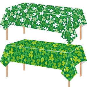 St. Patrick <b>Tablecloth</b> Set <b>Plastic</b> Rectangle Digital Printing St. Patrick's Day Party Decorations 1-20 Pcs High Quality Venue - Product Image 3