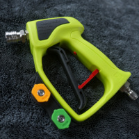 Nouveau pistolet de lavage haute pression 2026 avec buse en silicone intégrée 4500 PSI, pistolet pulvérisateur haute pression pour lavage de voiture, pistolet à eau à jet