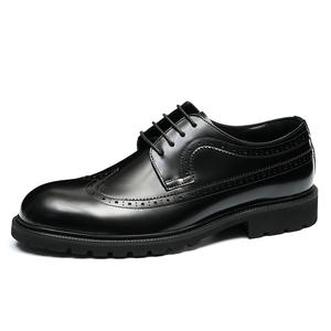 Chaussures de mariage haut de gamme pour hommes, style italien, en cuir véritable imperméable, modèle Oxford à enfiler, faites à la main, à bout fermé, toutes saisons - Product Image 1