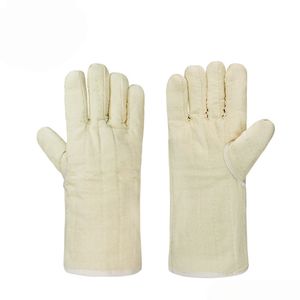 <span class=keywords><strong>Gants</strong></span> industriels résistants à la chaleur, en coton épais, protection contre les hautes températures et les brûlures pour une utilisation au four et au micro-ondes - Product Image 2