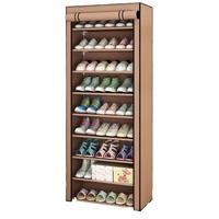 Meilleure vente : Meuble à chaussures anti-poussière à 10 niveaux avec housse non-tissée, pour entrée et chambre