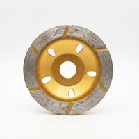 Meule diamantée segmentée industrielle 3/4'' avec blocs abrasifs épais, abrasion uniforme, meule à godet professionnelle pour la pierre