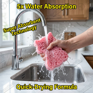 Esponja de Pulpa de Madera Personalizable, Soporte OEM y ODM, Muestra Gratuita, Herramienta Ecológica para Limpiar Platos de Cocina - Product Image 5