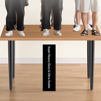 Support de pieds de table réglables modernes en métal doré titane, hauteur réglable 75 cm, pour entrepôt, canapé, table basse, salle de bain