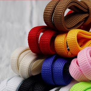 Lacets plats personnalisés en polyester tricoté de 8 mm pour baskets, chaussures en toile, chaussures de skateboard, chaussures décontractées, chaussures blanches – Vente en gros - Product Image 6