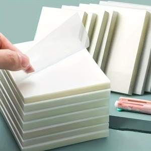 Transparent Sticky Notes Student Study Note Tear Off Stickers Removable Memo Pads for Office <strong>School</strong> <strong>Book</strong> - Product Image 1