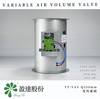 Régulateur de débit d'air carré flexible à volume variable avec capteur de débit d'air à tube de Pitot intégré pour systèmes de ventilation CVC commerciaux et de laboratoire