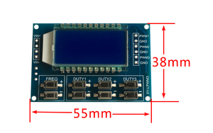 Module générateur de signal PWM XY-LPWM3, carte générateur d'impulsions à onde carrée et rectangulaire à fréquence et cycle de travail réglables - Product Image 4